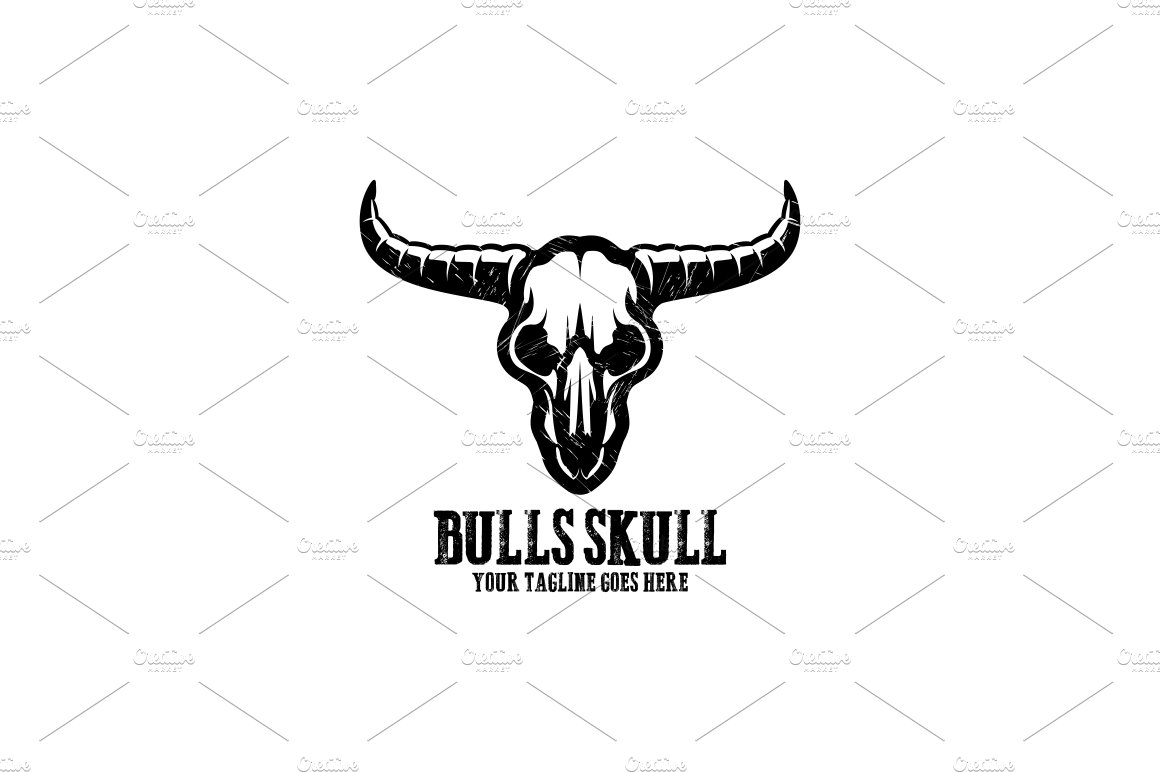 Buffalo Skull Logo preview image.