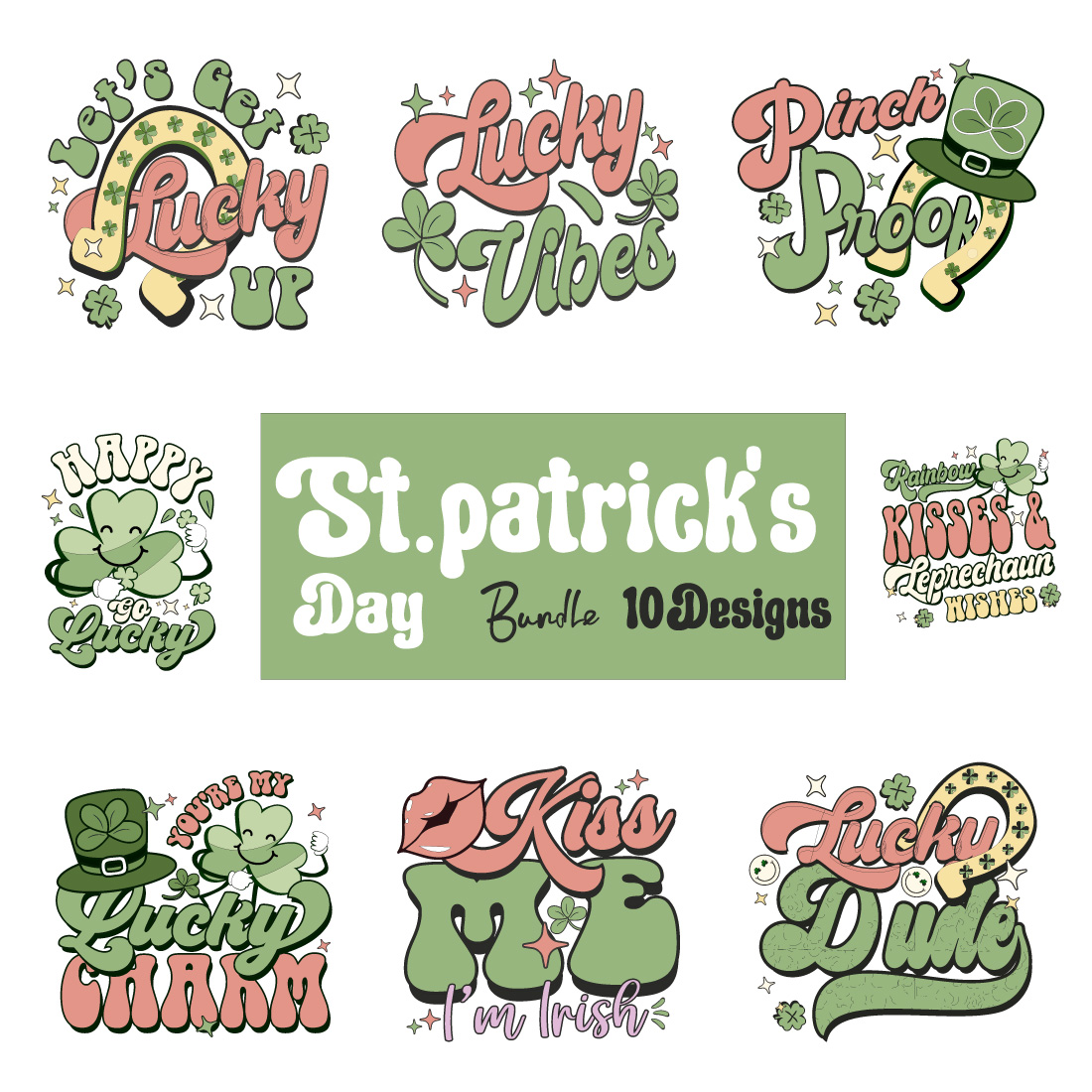 St Patrick’s Day SVG Bundle preview image.