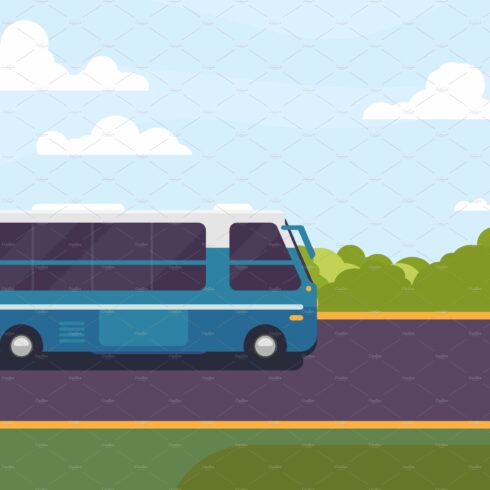 Bus on the road cover image.