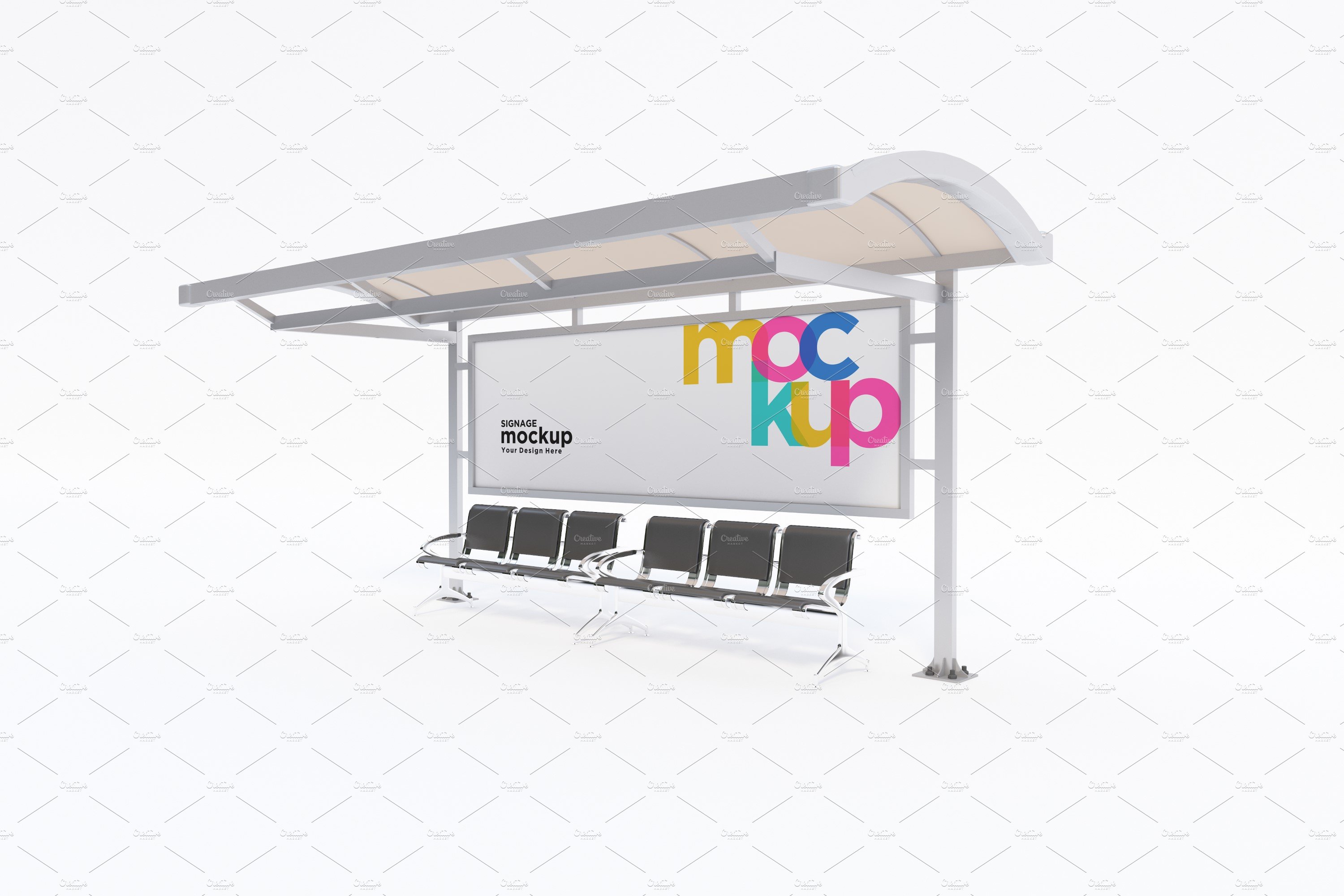 Bus Shelter Outdoor Advertising Sign cover image.