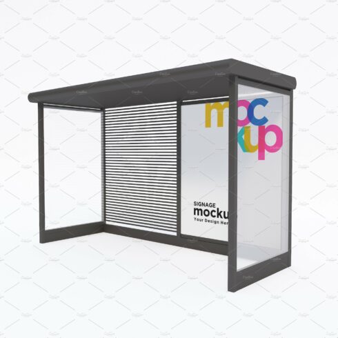 Bus Stop Billboard Mockup cover image.