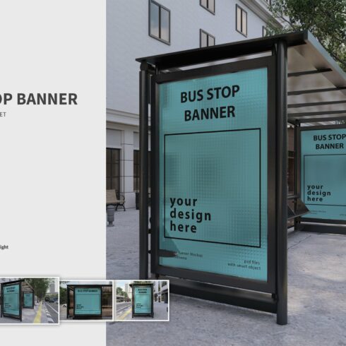 Bus Stop Banner - Mockups vol.02 cover image.