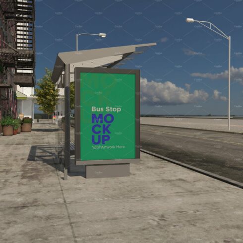 Bus Shelter Outdoor Advertising Sign cover image.