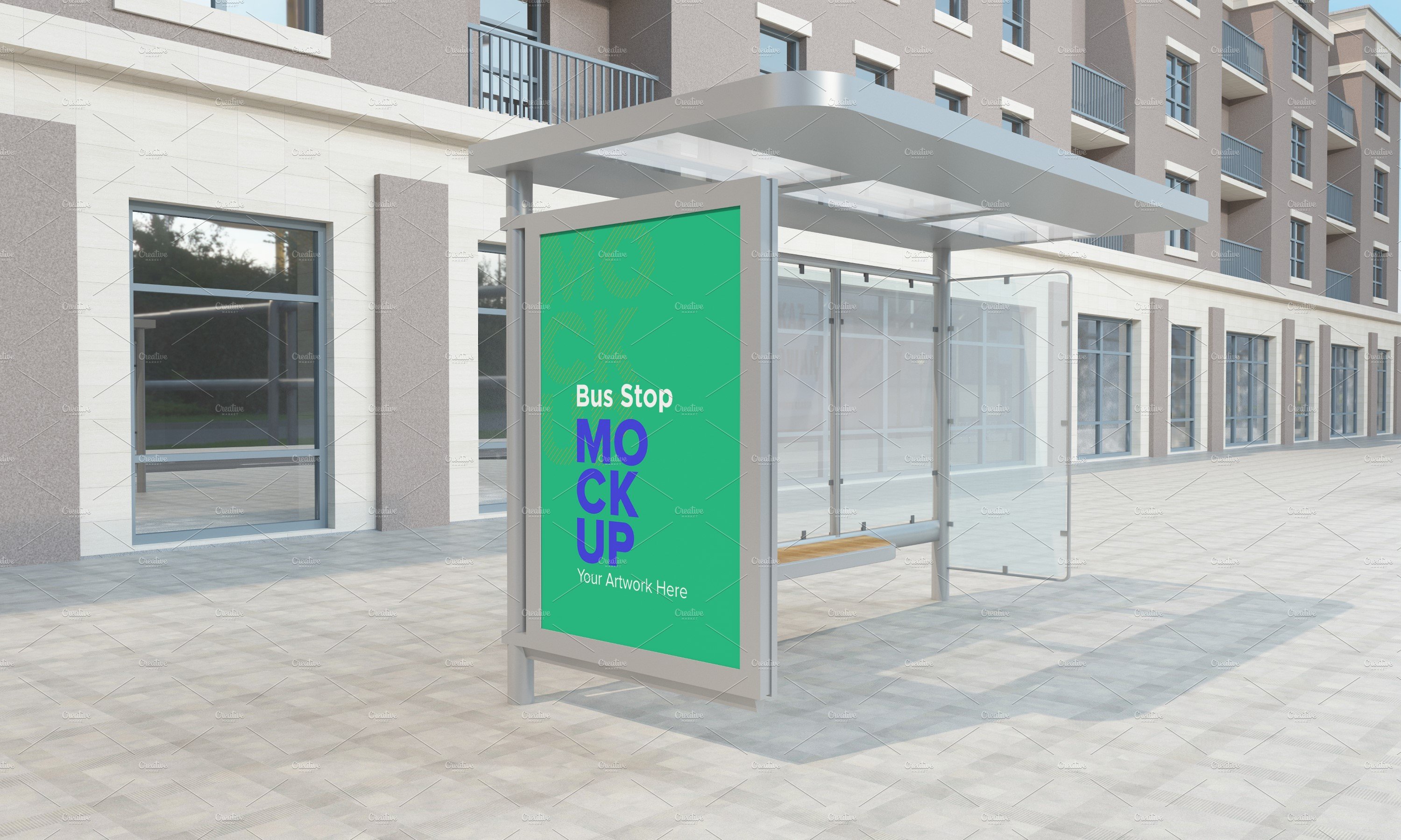 Bus Shelter Outdoor Advertising Sign cover image.