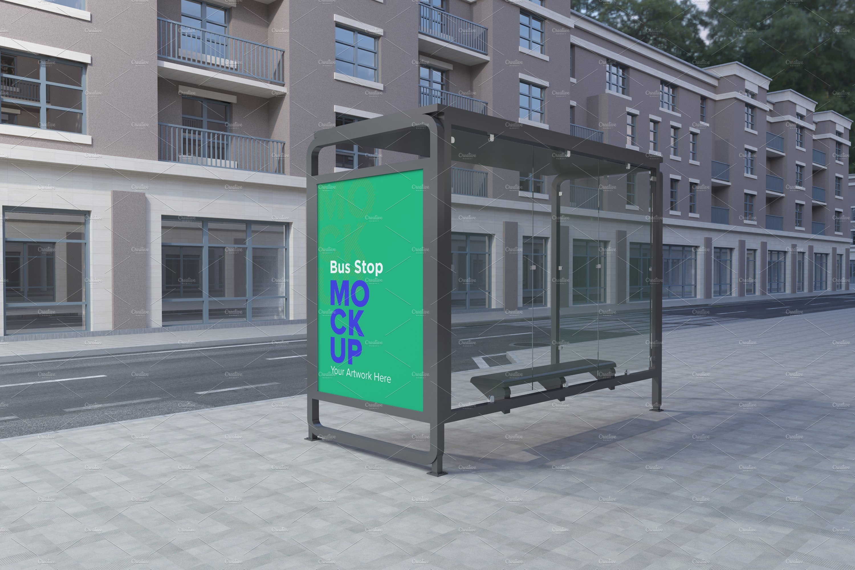 Bus Shelter Outdoor Advertising Sign cover image.