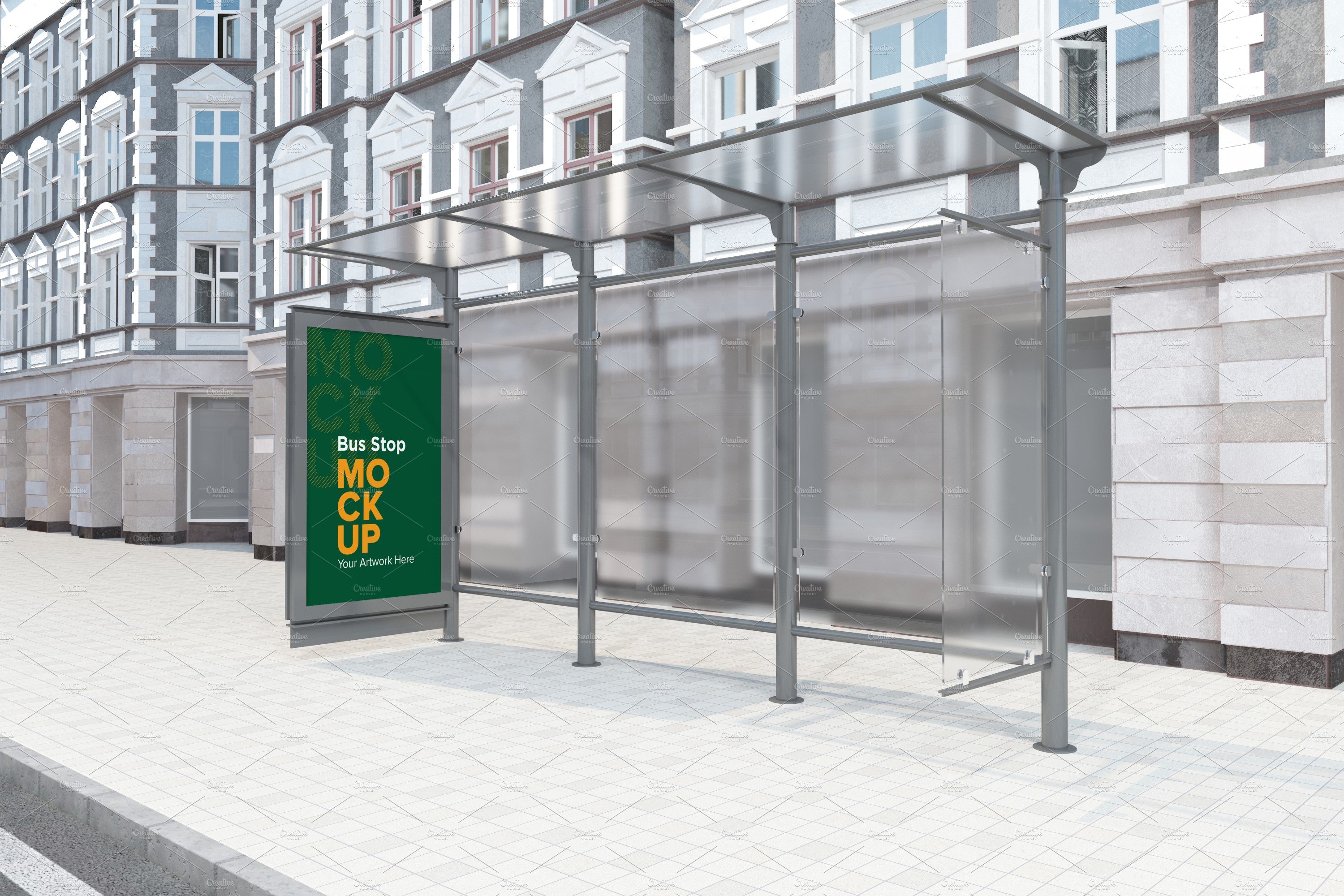 Bus Shelter Outdoor Advertising Sign cover image.