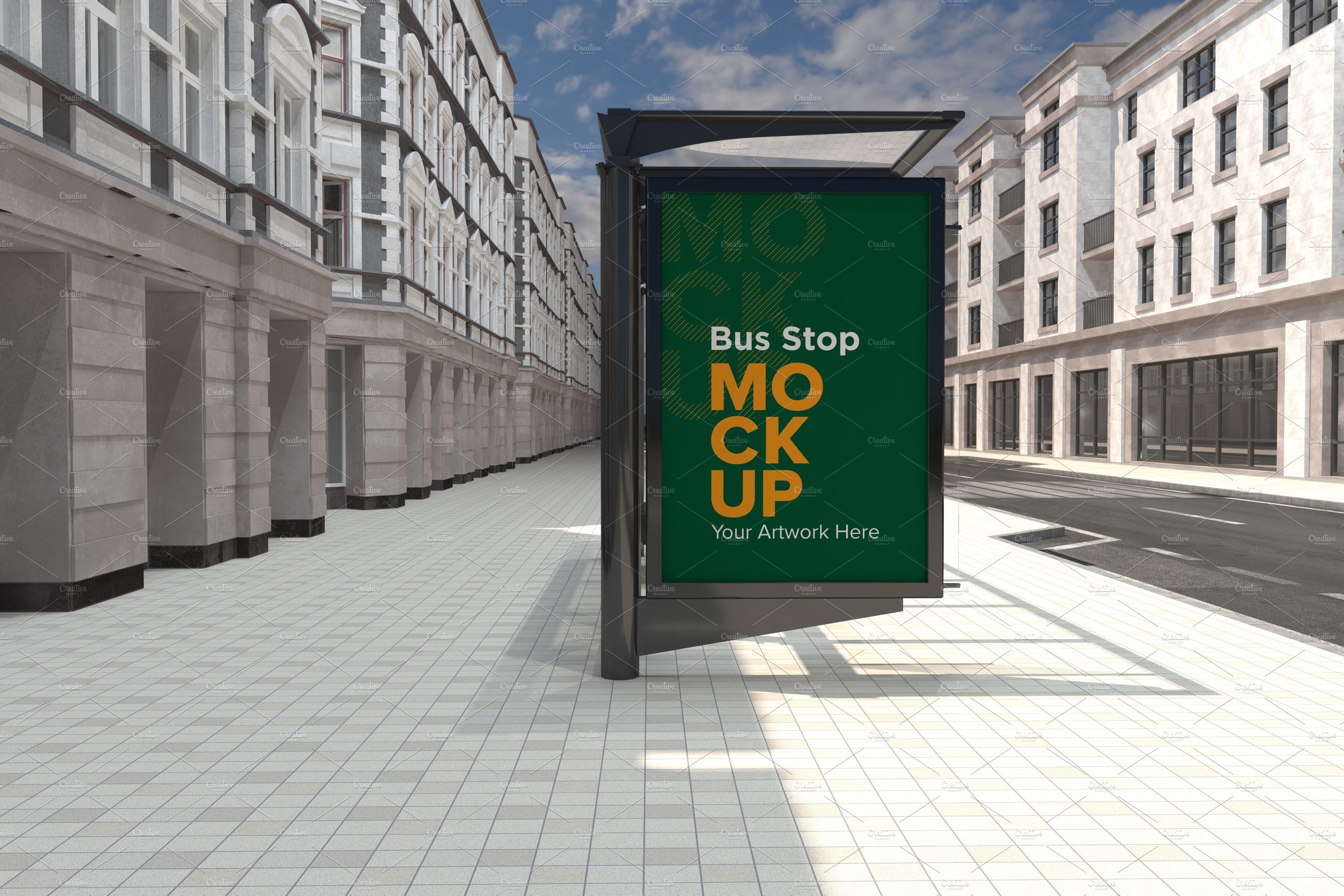 Bus Shelter Outdoor Advertising Sign cover image.