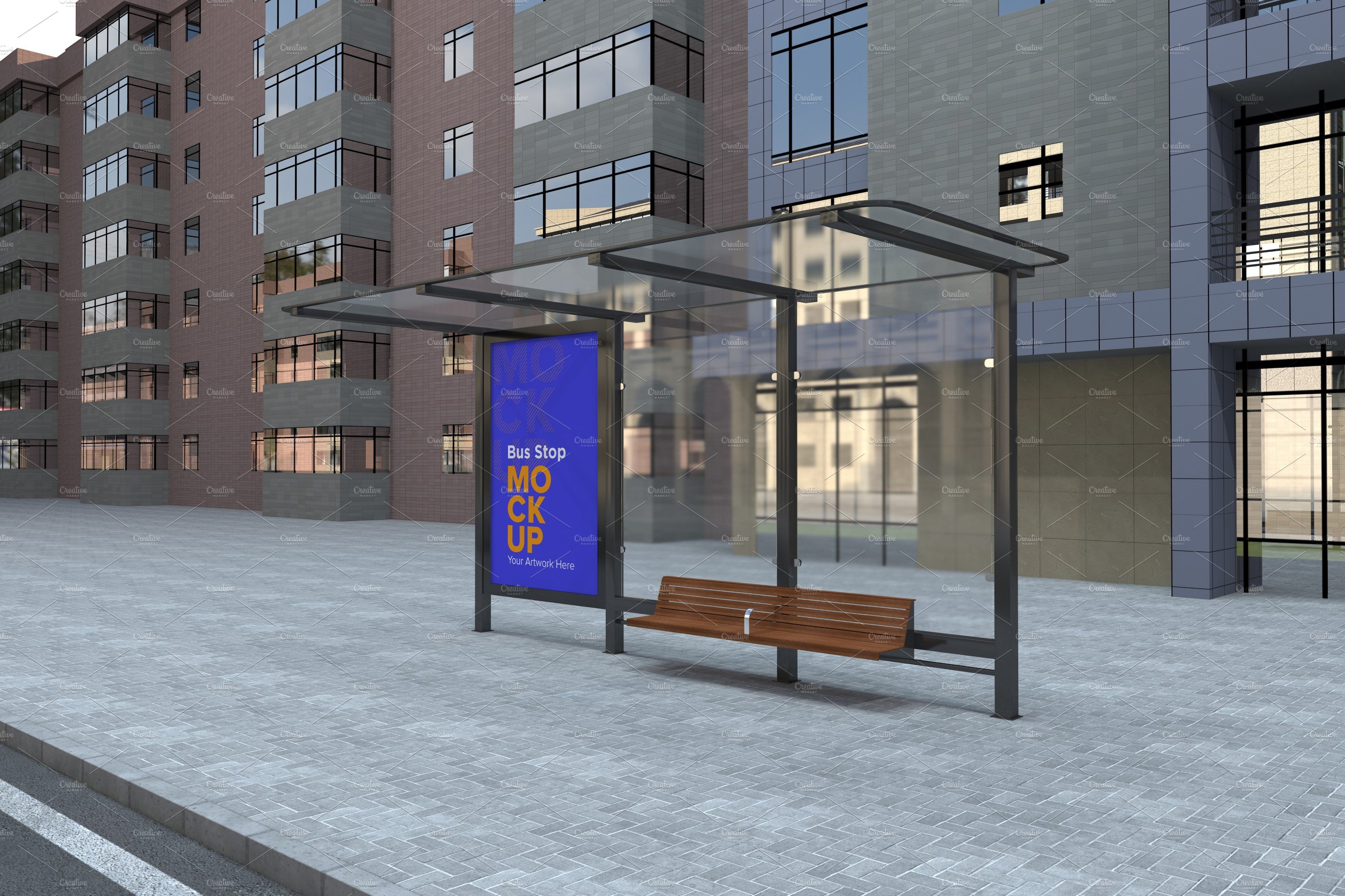 Bus Shelter Outdoor Advertising Sign cover image.