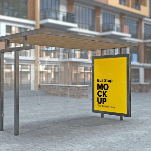 Evening View Bus Shelter mockup cover image.