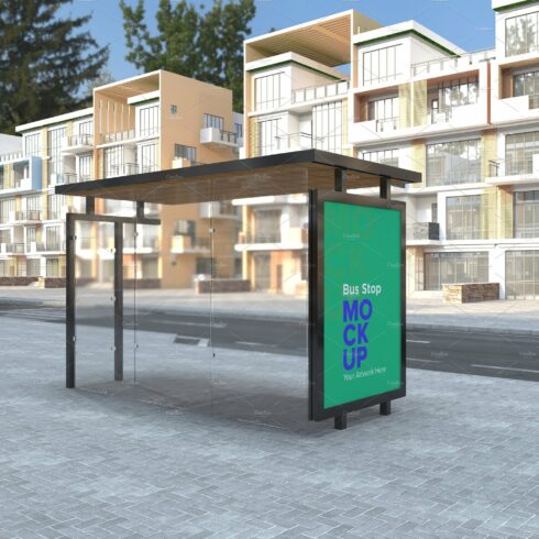 Bus Shelter Outdoor Advertising Sign cover image.