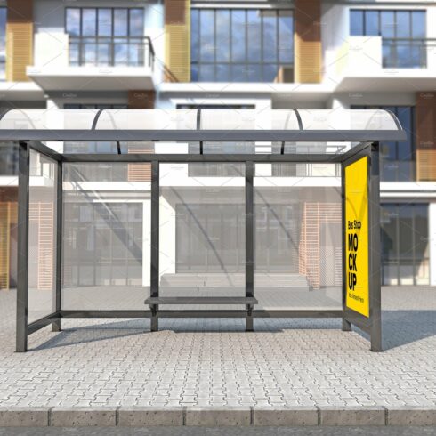 City Bus Shelter mockup cover image.