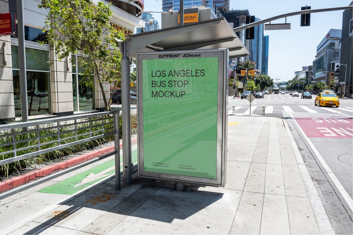 bus stop mockup psd bundle 249