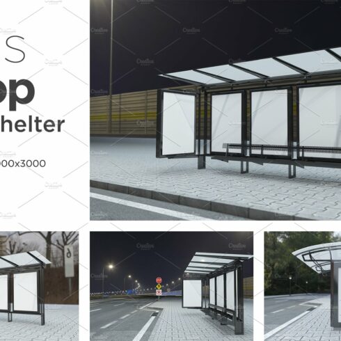 Bus Stop Sign Mockup Vol - 2 cover image.