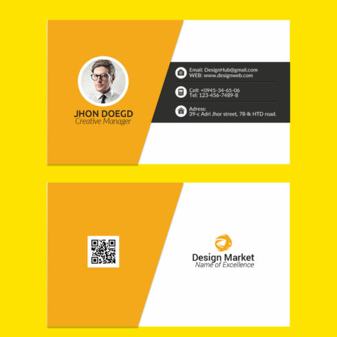 Two Amazing And Unique Business Card Templates 01 cover image.