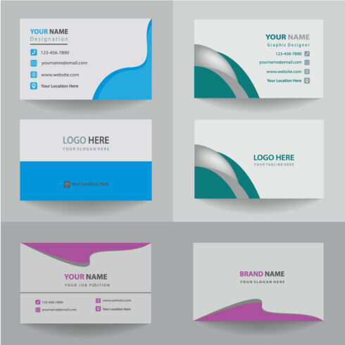 business card bundle  creative and modern 3 business card bundle design template` cover image.