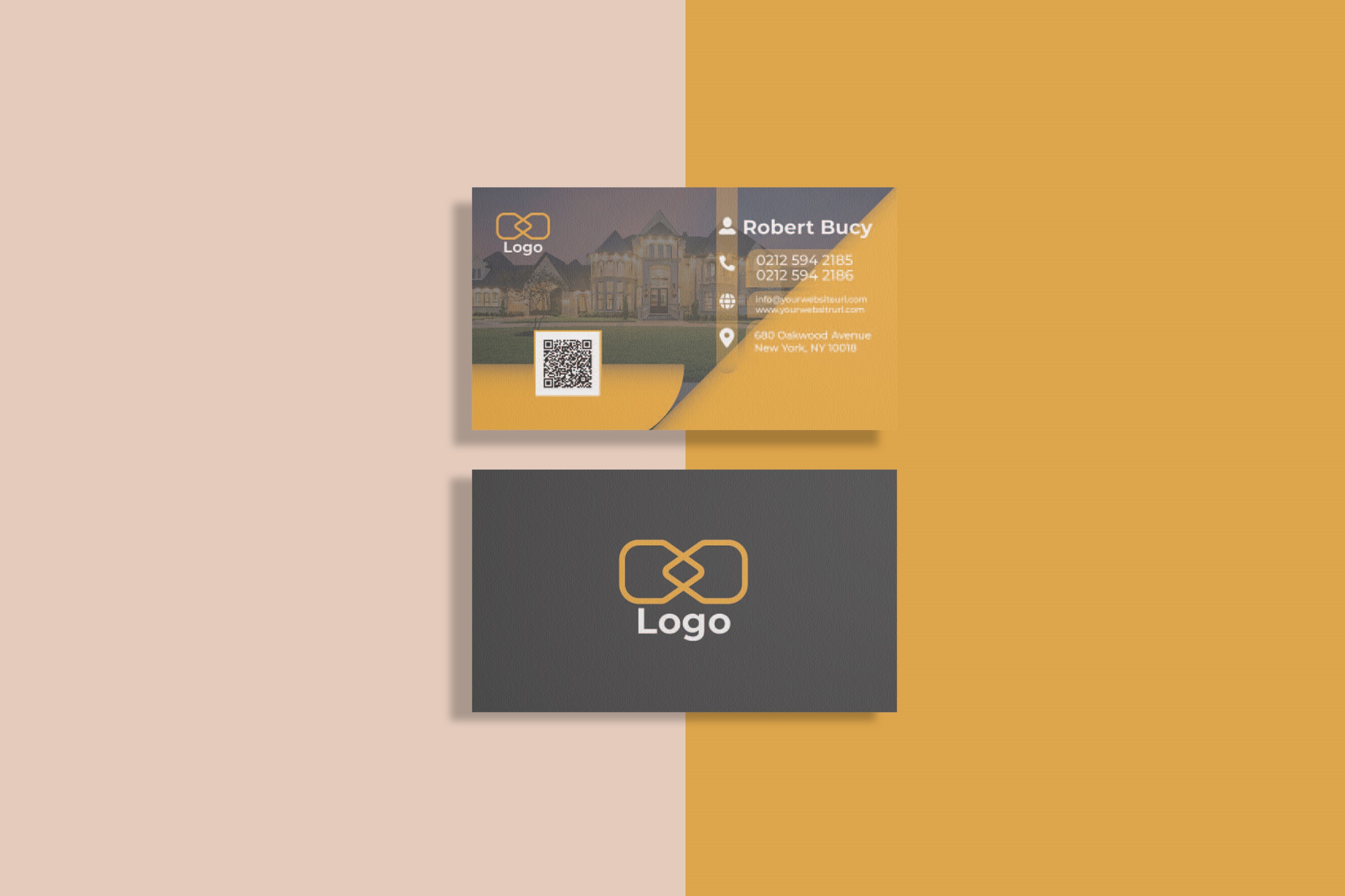 business card template as 617