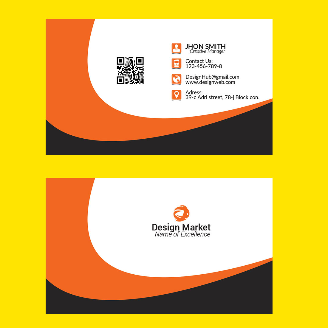 Two Amazing And Unique Business Card Templates preview image.