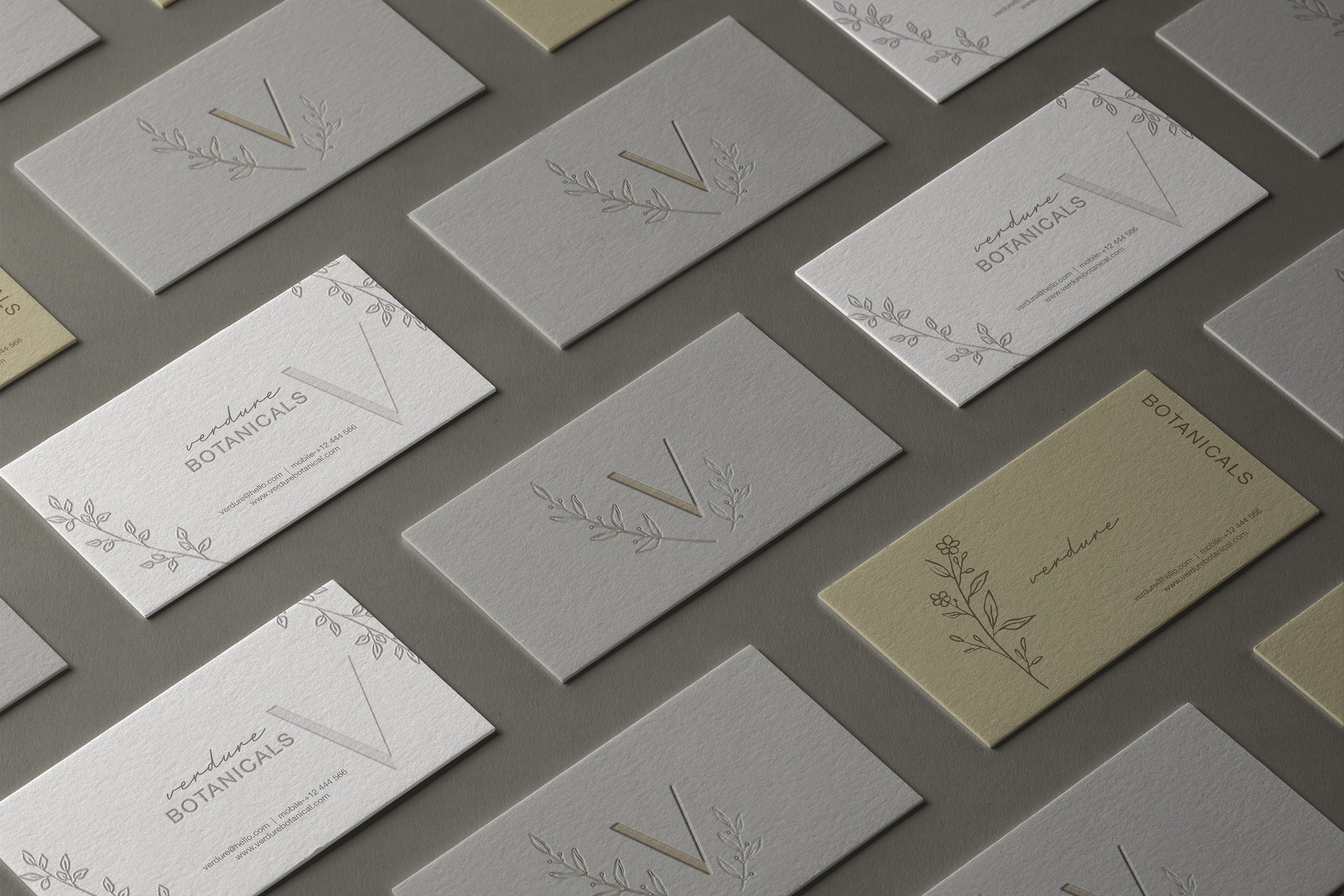 business cards leaves 563