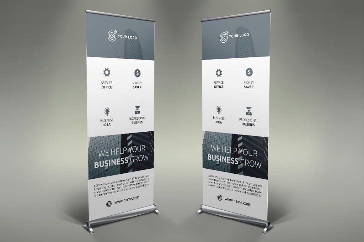 Business Roll Up Banner cover image.