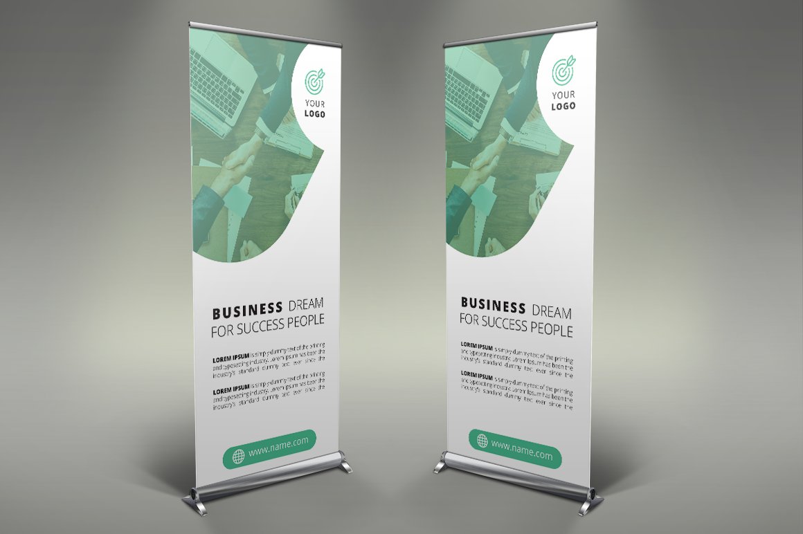 Business Roll Up Banner cover image.