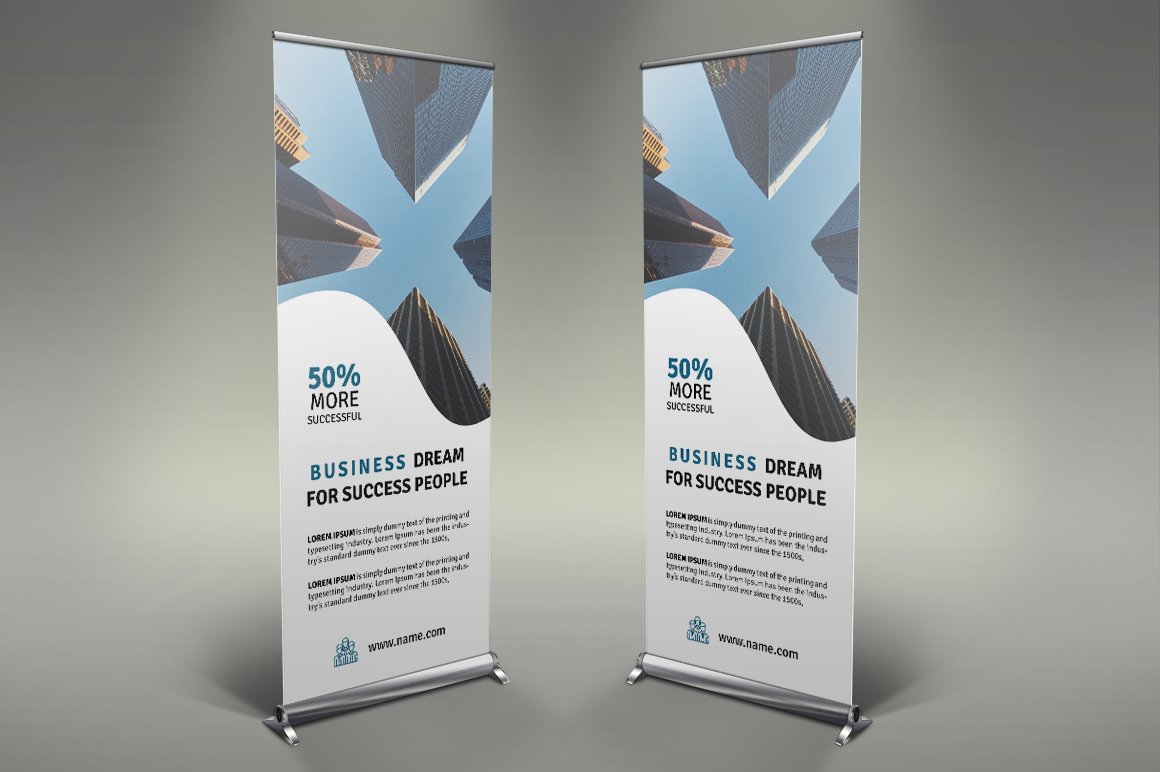 PSD Modern Roll Up Banner - Graphic Templates