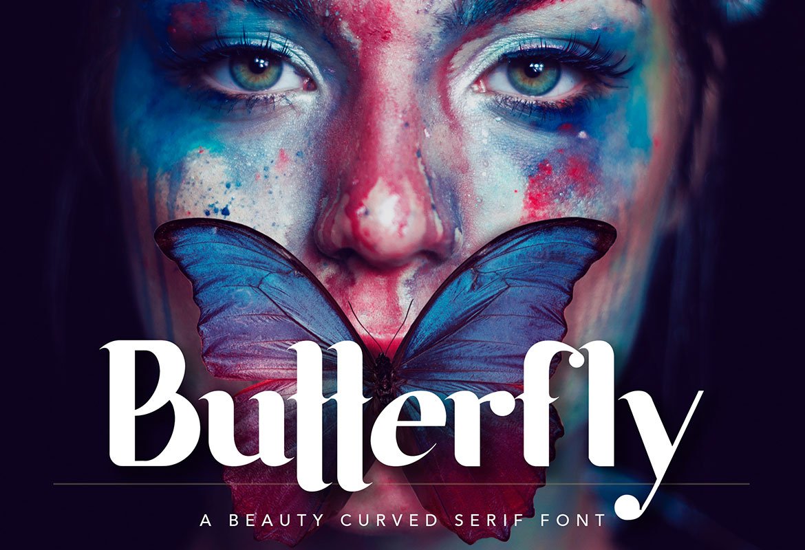 Butterfly Beauty Font cover image.