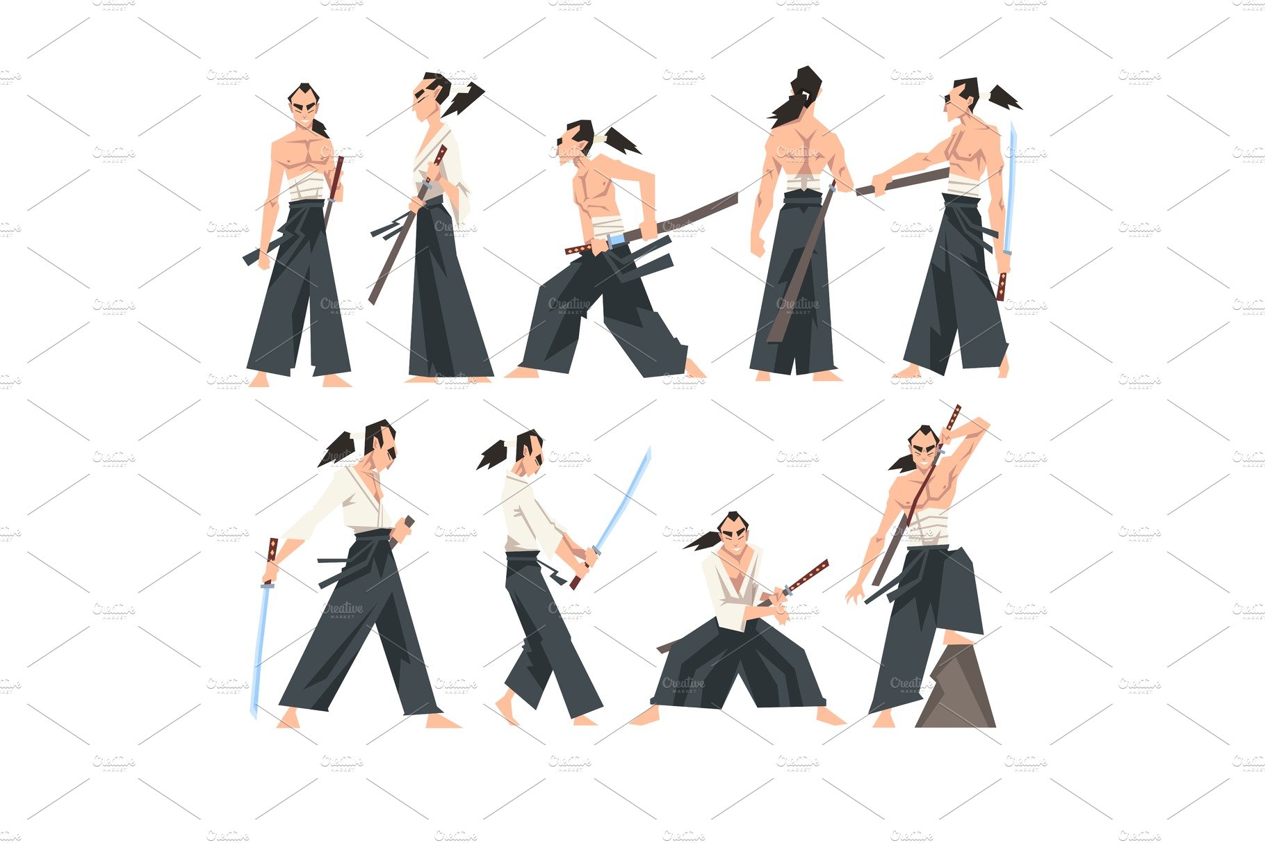 Samurai Character Wearing Hakama cover image.