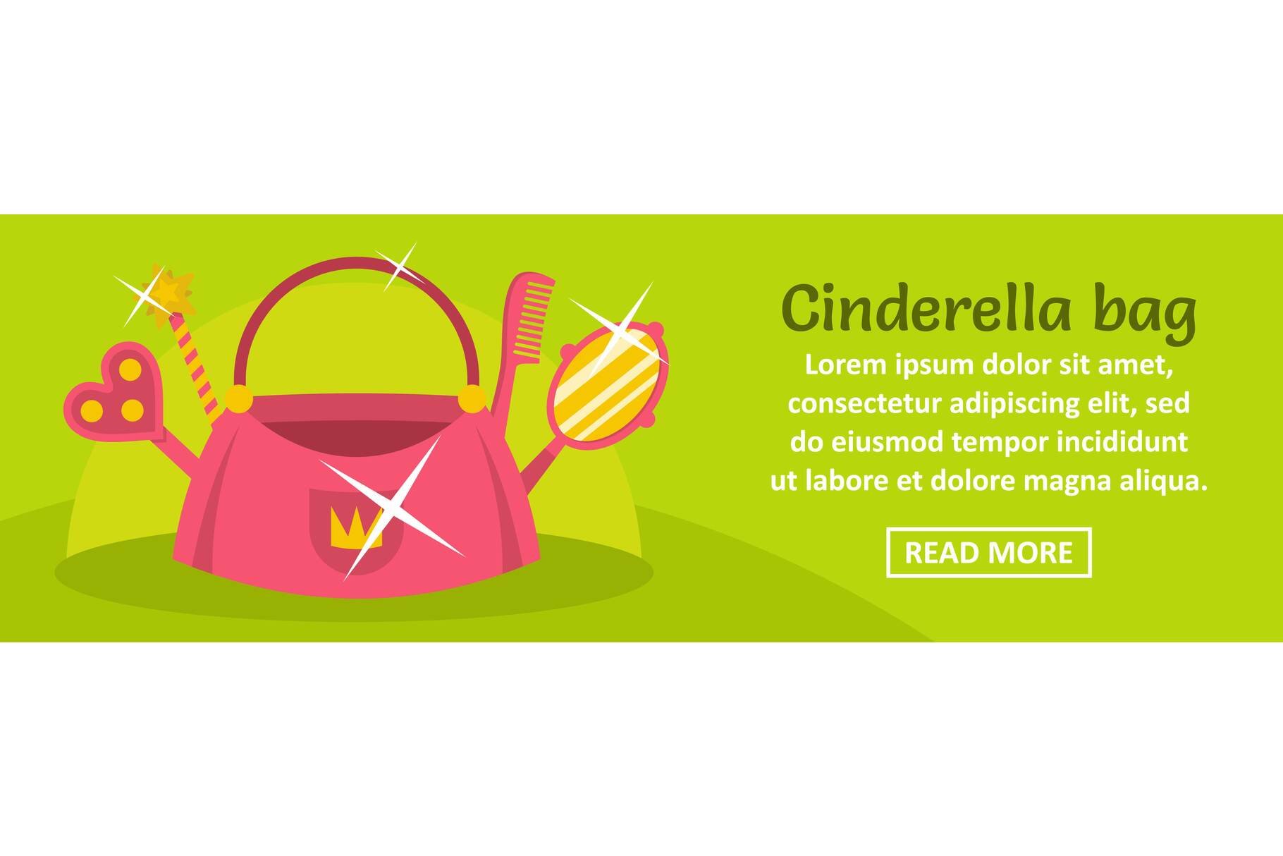 Cinderella bag banner horizontal cover image.