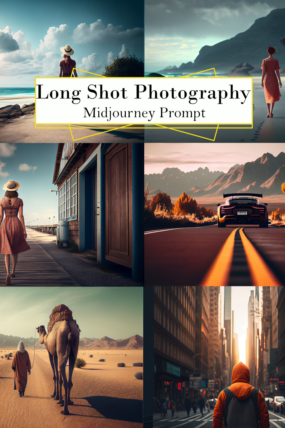 Long Shot Photography Midjourney Prompt pinterest preview image.