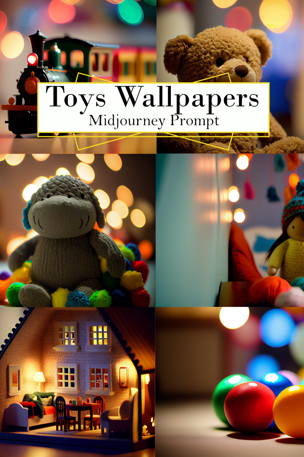 Toys Wallpapers Midjourney Prompt pinterest preview image.