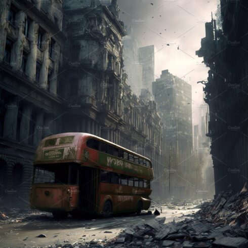 Apocalyptic view of destroyed London cover image.