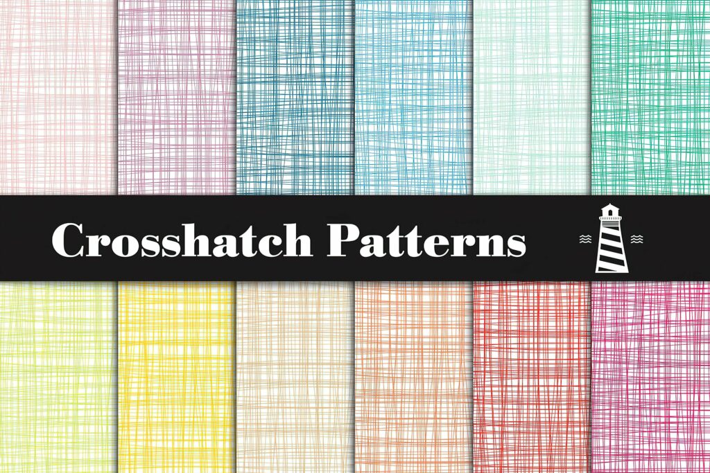 Rainbow crosshatch patterns – MasterBundles