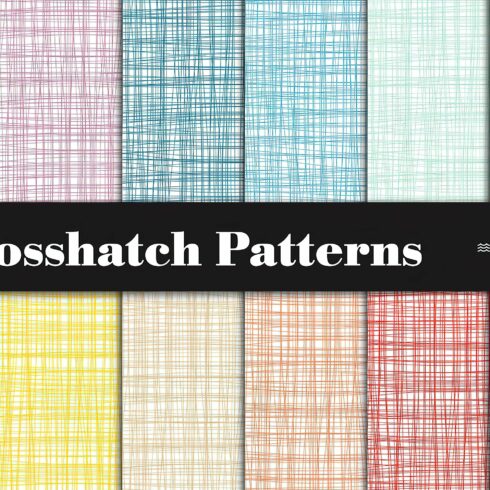 Rainbow crosshatch patterns cover image.