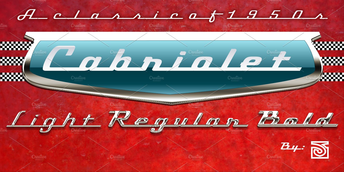 Cabriolet font family cover image.