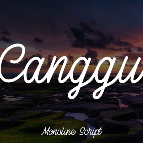 Canggu - Monoline Script Typeface cover image.