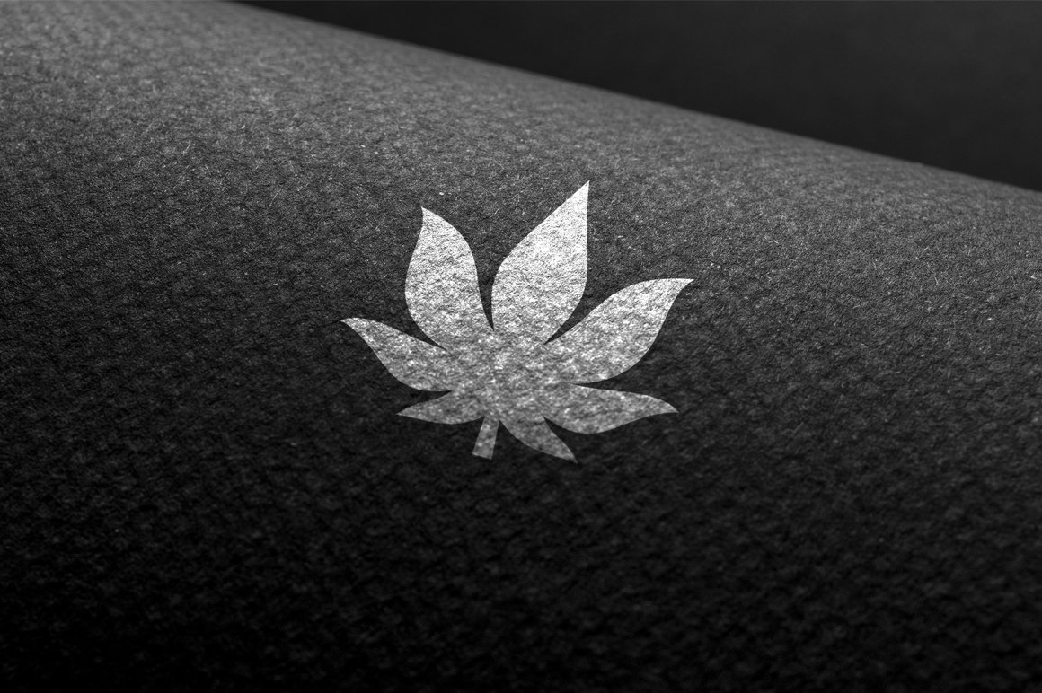 Cannabis Logo Template preview image.