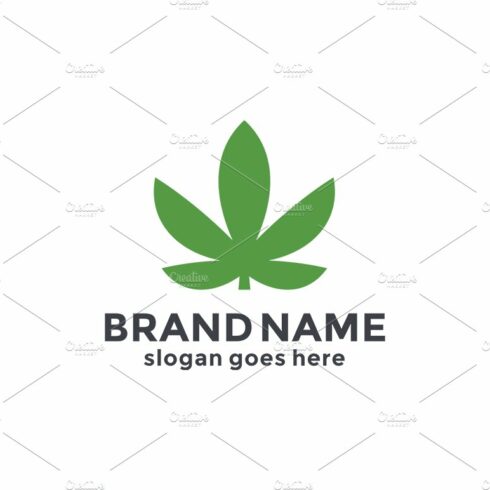 Cannabis Logo Template cover image.