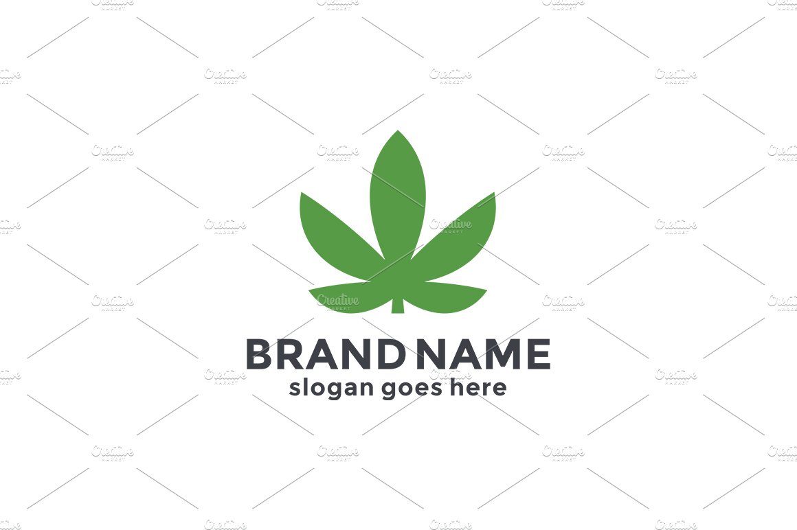 Cannabis Logo Template cover image.