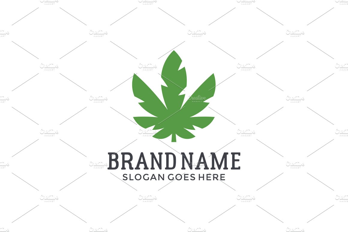 Cannabis Logo Template cover image.