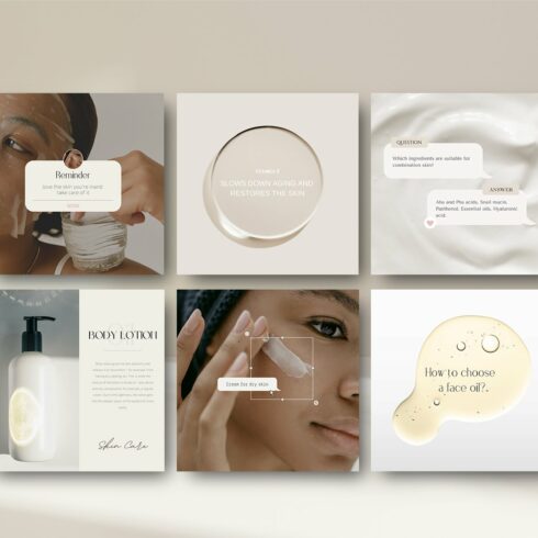CANVA / Skin Care Social Media Pack cover image.