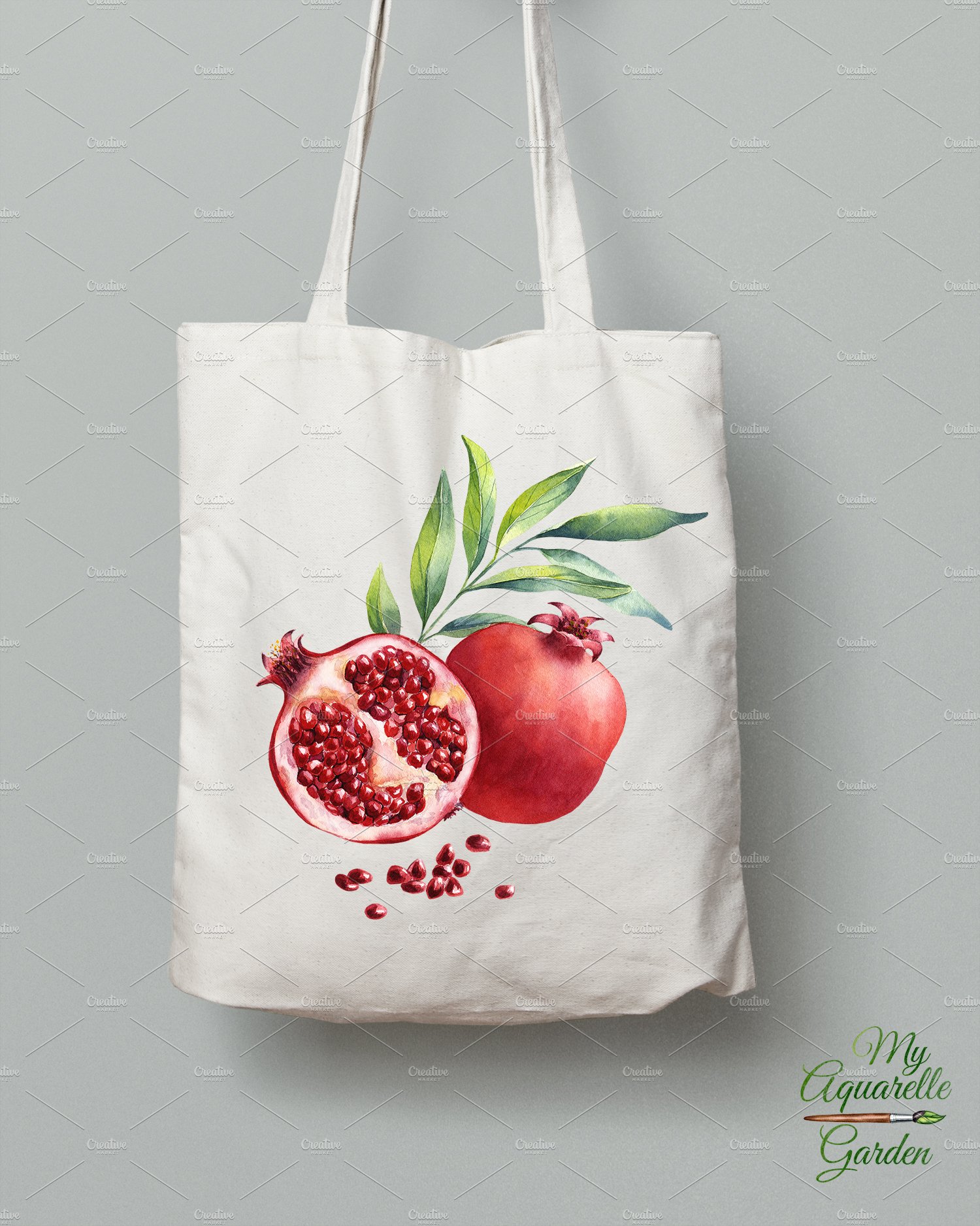 canvas bag fruits 383