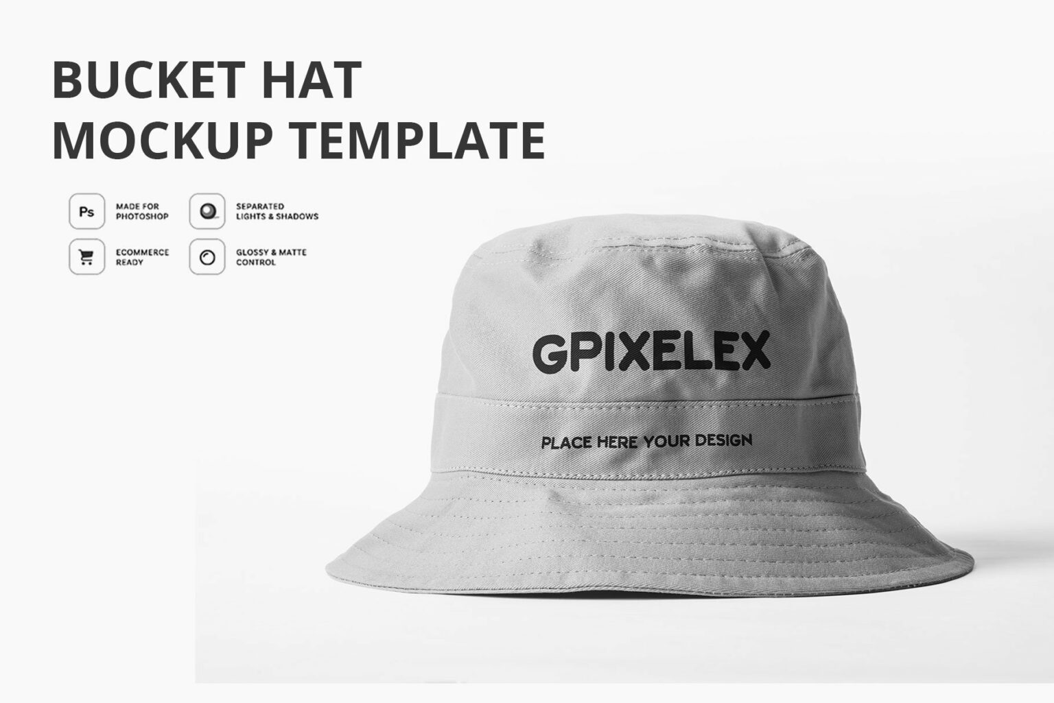 Bucket Hat Mockup Template MasterBundles