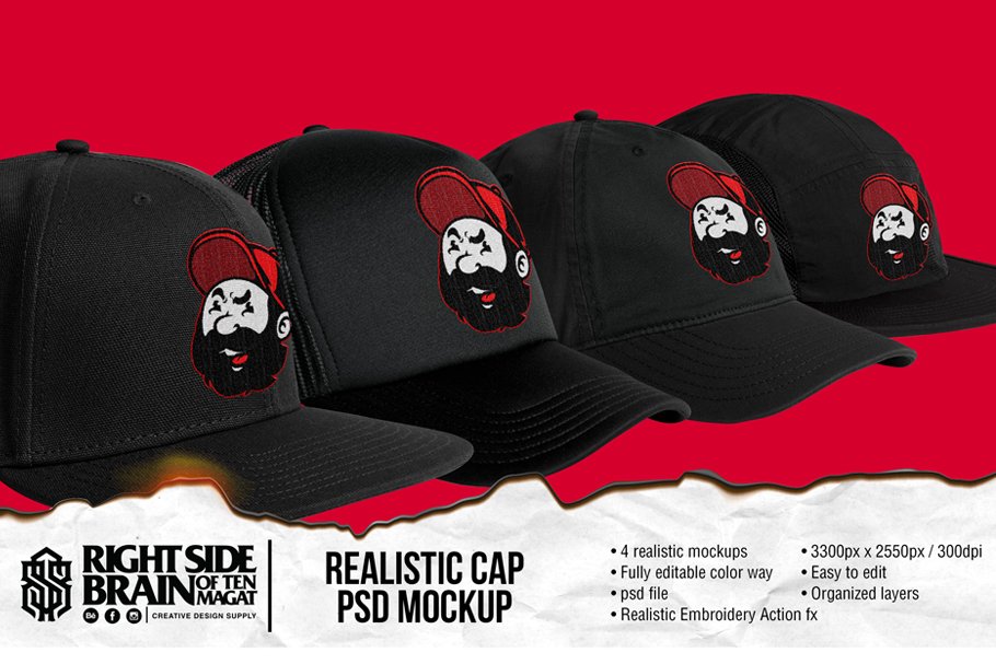 RSB Cap PSD Mock-up Collection cover image.