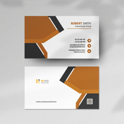 Clean style modern name card template cover image.