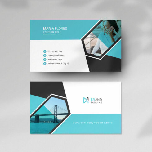 Professional business card template cover image.
