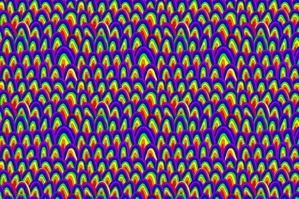 Wave Patterns in Rainbow Colors – MasterBundles