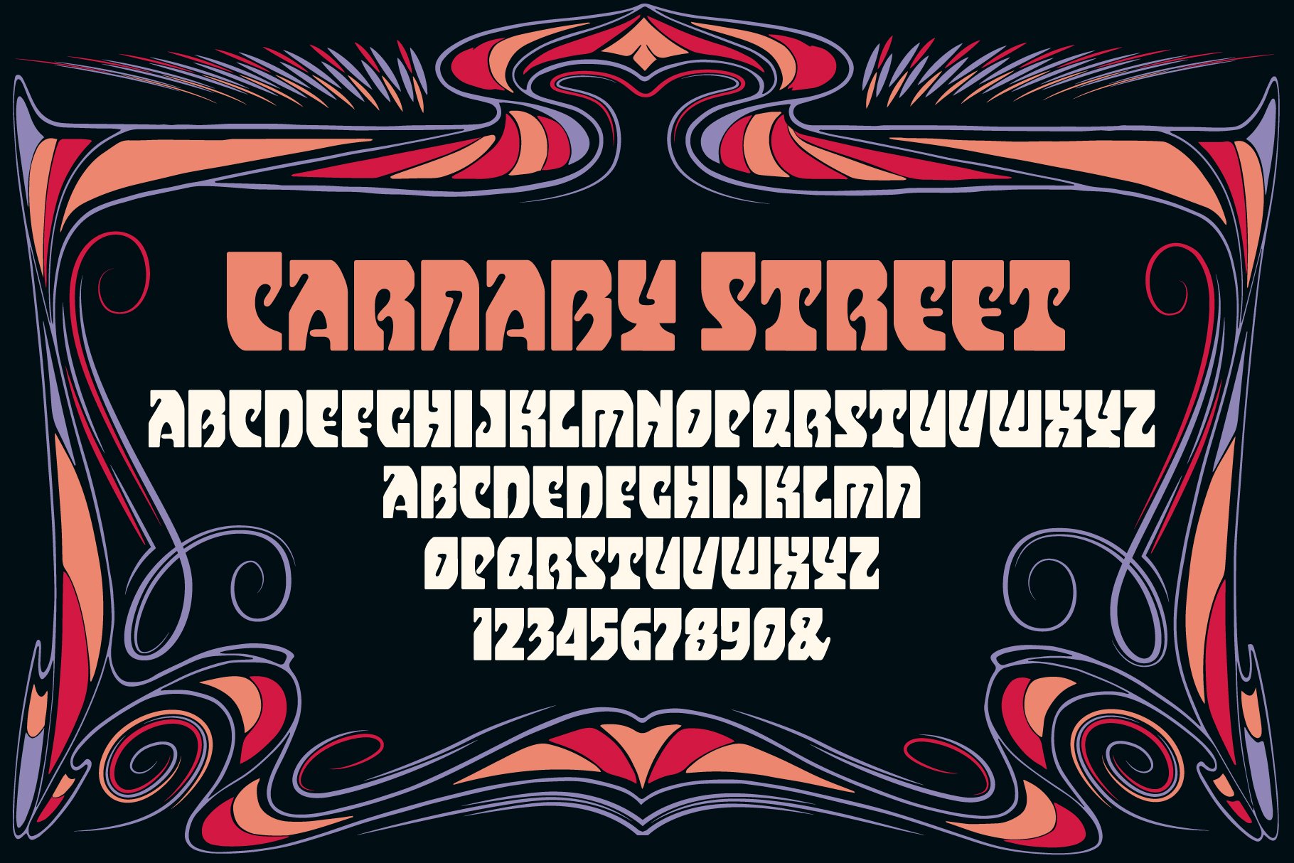 Carnaby Street Font preview image.