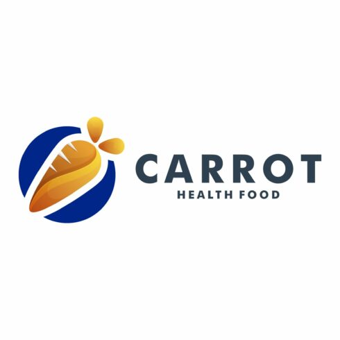 Carrot logo design template vector cover image.