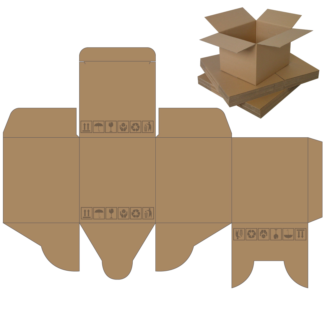 Carton Box Label Design preview image.