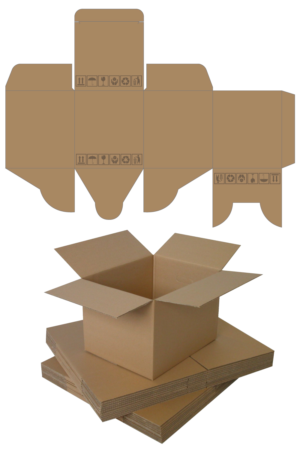 Carton Box Label Design pinterest preview image.
